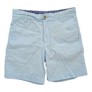 J Bailey Boys Chino Shorts Light Blue Cotton Flat Front Size 6